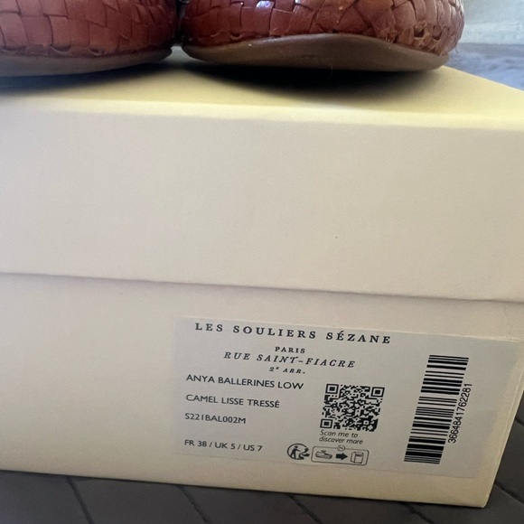 Sezane Woven Leather Flats in Tan
Anya Ballerinas - Picture 3 of 5